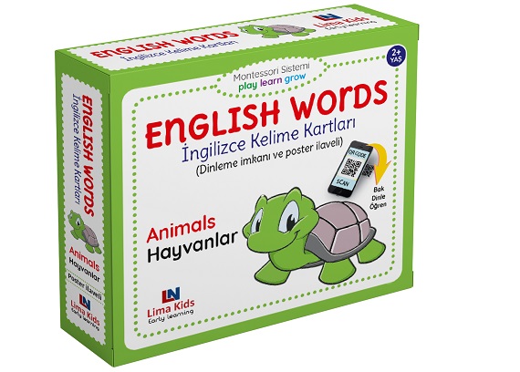 İngilizce Kelime Kartları English Words Animals Hayvanlar