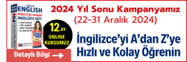 İngilizce Türkçe Sözlük